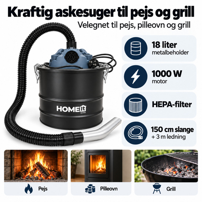 Askesuger 18 liter 1000 W